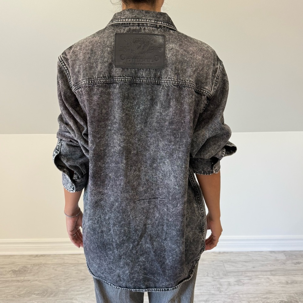 DIESEL BLACK DENIM O/S SHIRT M
